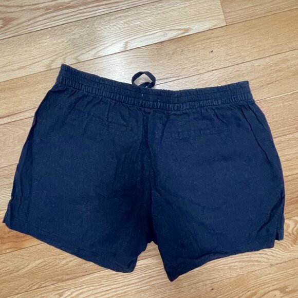 Kensie Jeans Navy Linen Blend Drawstring Shorts – Women’s M - Picture 4 of 5